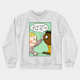 MY NEW BLIND FRIEND MINT Crewneck Sweatshirt